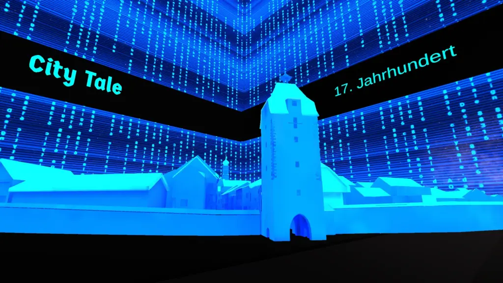 Digital cityscape created for CityTale, blending architecture, narrative, and virtual experiences.