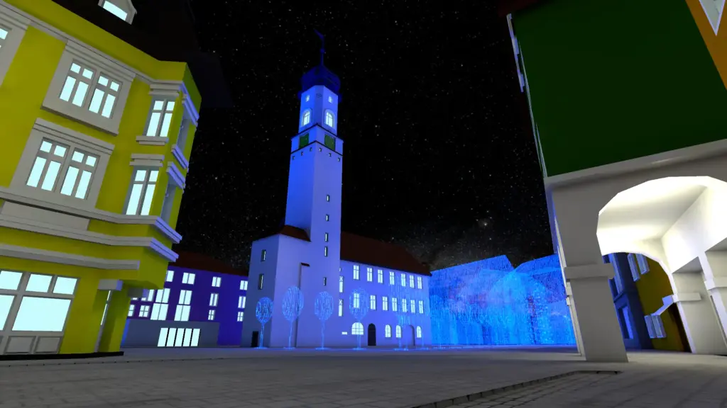 Digital cityscape created for CityTale, blending architecture, narrative, and virtual experiences.