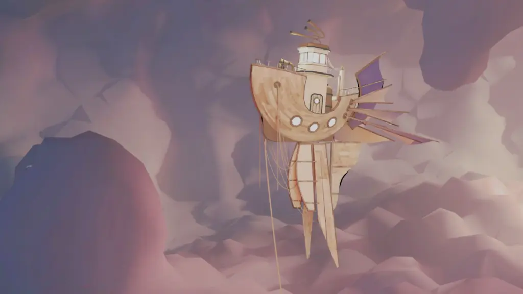 Stylized phoenix emerging from fire in an immersive 3D scene symbolizing resilience and renewal.